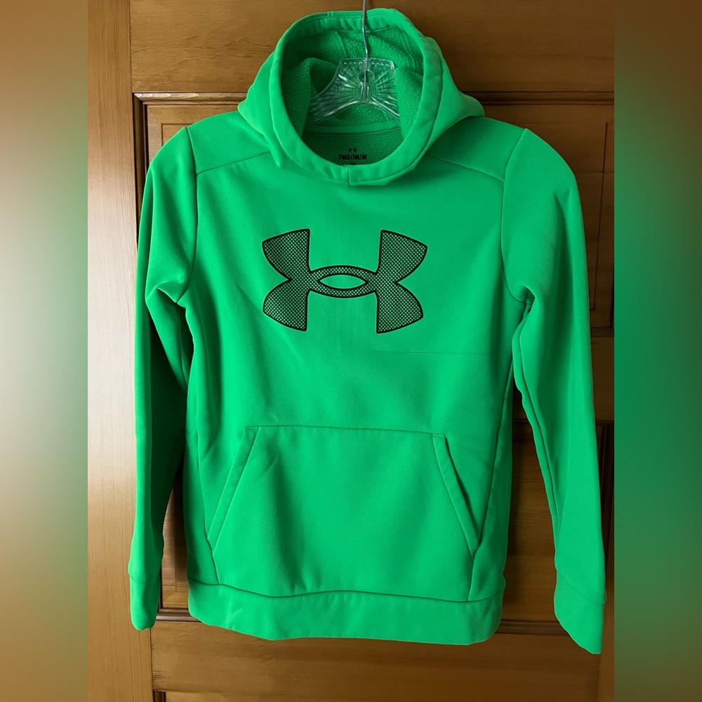 Kids Under Armour Bright Green Hoodie